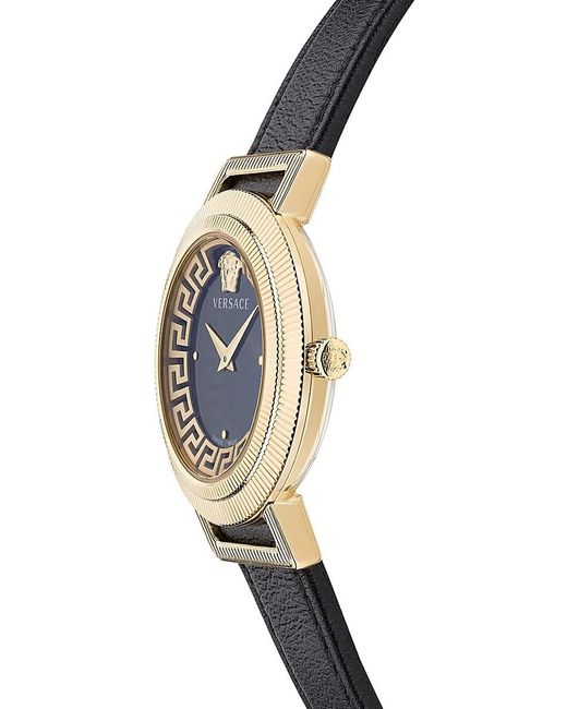 Versace leather online strap watch