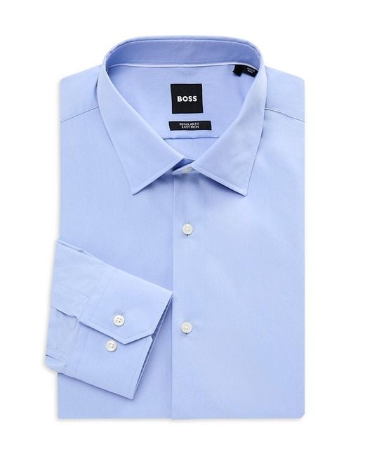 Boss Blue H-Joe Kent Regular Fit Dress Shirt for men