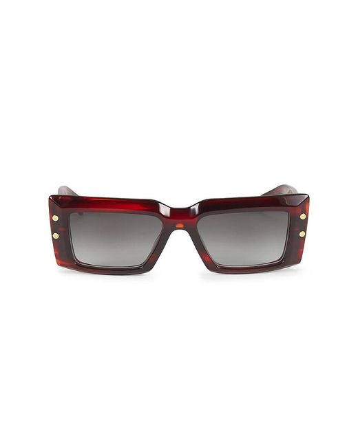 Balmain Multicolor 53mm Gradient Rectangular Sunglasses