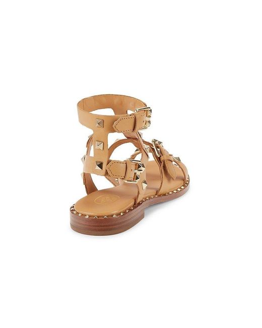 Ash Pacific Studded Gladiator Sandals in Metallic | Lyst