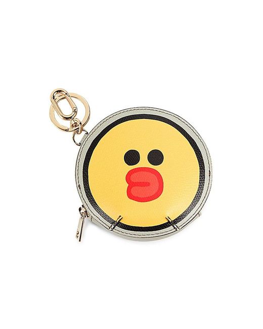 Furla Yellow Smiley Leather Coin Purse