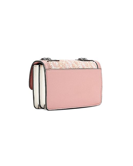 Karl Lagerfeld Pink Corinne Colorblock Crossbody Bag