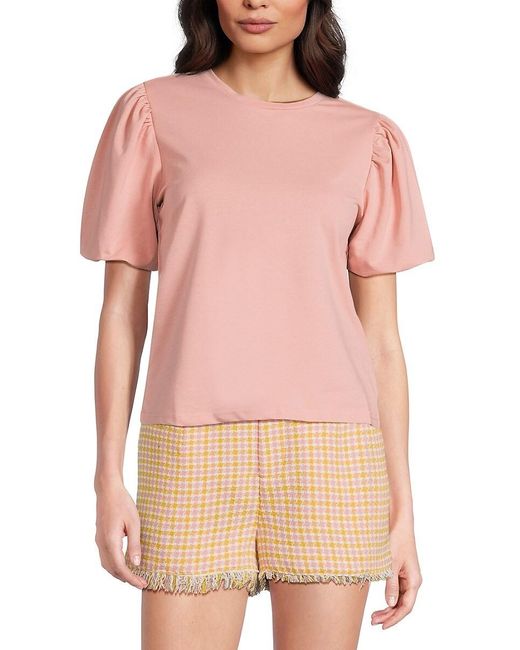 Walter Baker Pink Harley Puff Sleeve Top