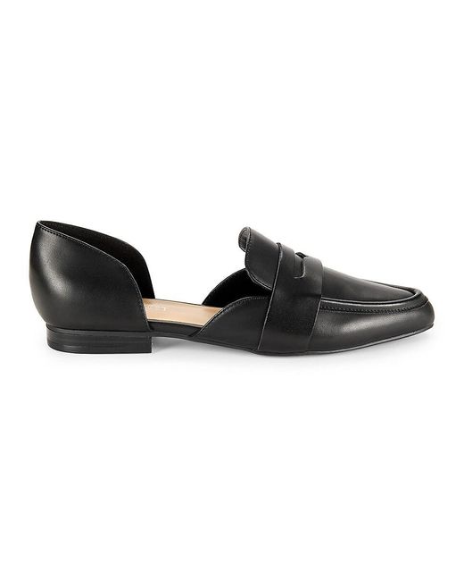 Nine West Black Ginta Penny D'orsay Flat Pumps