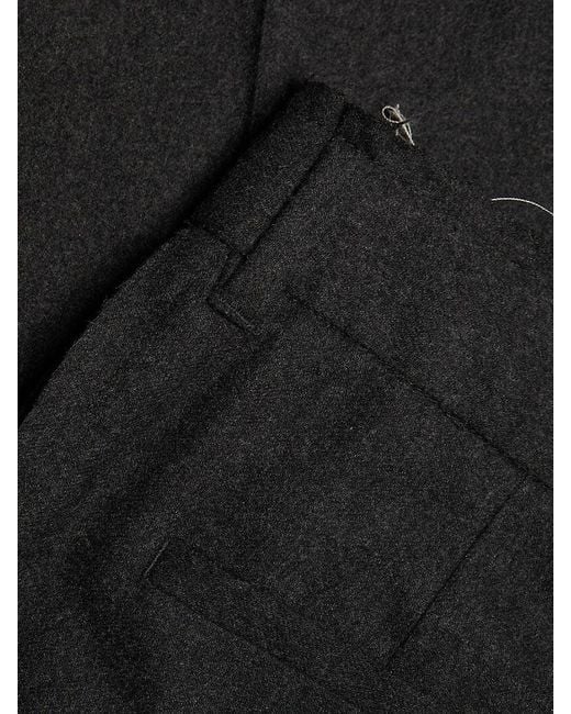 Jason Wu Black Wool Crepe Low-rise Pants