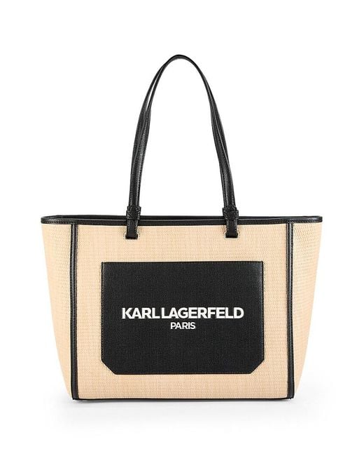 Karl Lagerfeld Black Maybelle Logo Tote