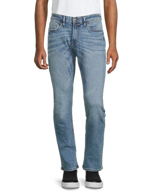 Buffalo David Bitton Ash Slim Fit Whiskered Jeans in Blue for Men | Lyst