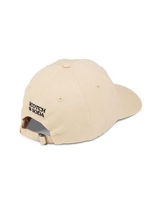 Scotch & Soda Natural Logo Cotton Baseball Cap for men