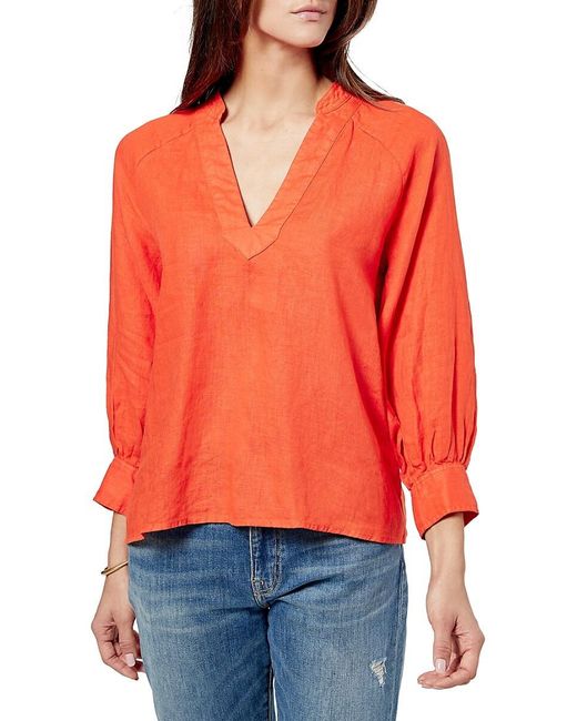 Joie Perci Linen Peasant Blouse Lyst