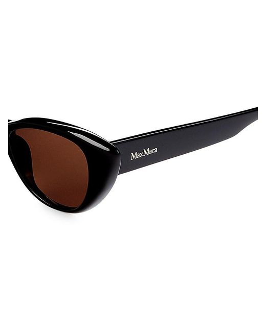 Max Mara Brown 51mm Retro Cat Eye Sunglasses