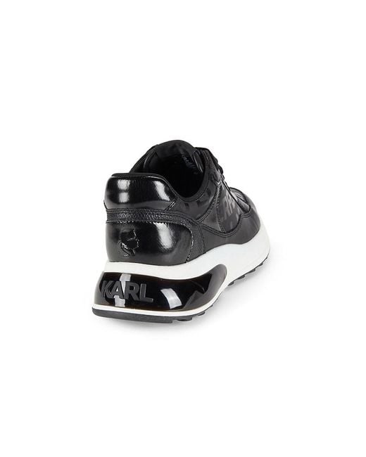 Karl Lagerfeld Black Daima Logo Low Top Sneakers