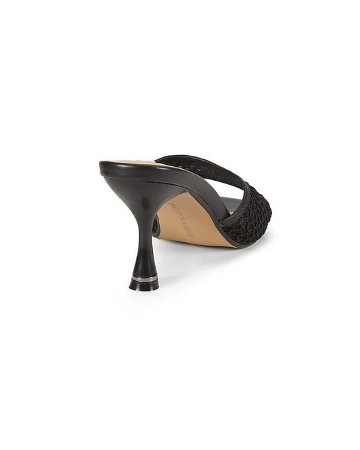 Saks Fifth Avenue Black Gianna 76Mm Mesh Sandals