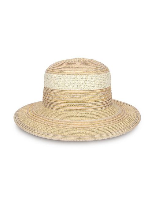 San Diego Hat Natural Colorblock Textured Bucket Hat