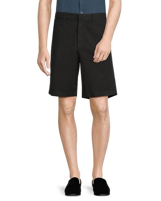 Theory Black Baxter Solid Shorts for men