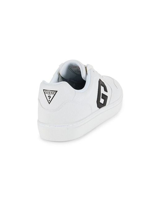 Guess White Logo Sneakers for men
