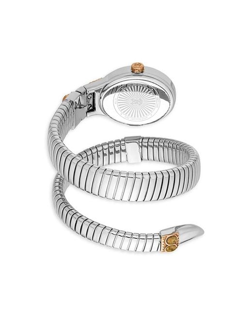 【関税込み】Roberto Cavalli★スネーク ツイスト リング 2色 Roberto Cavalli Spectacular Snake Statement Two Finger Ring