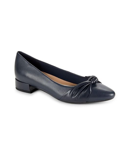 Easy Spirit Blue Secaster Pewter 25mm Knot Pumps