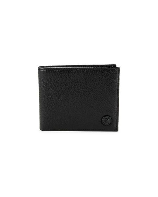 Just Cavalli Black Logo Leather Bifold Wallet for men