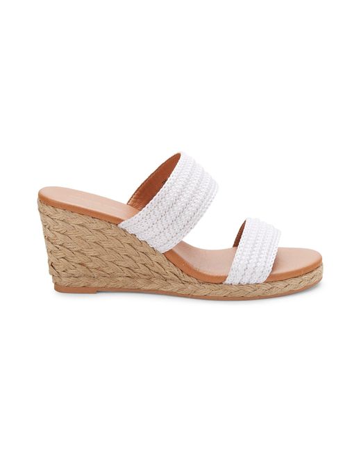 Andre Assous Synthetic Nubia Wedge Sandals in White - Save 11% | Lyst