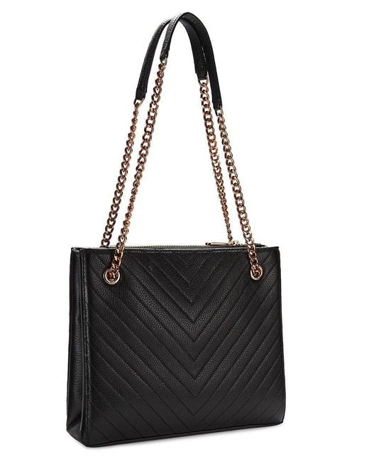 Karl Lagerfeld Charlotte Quilted Shoulder Bag in Black Lyst