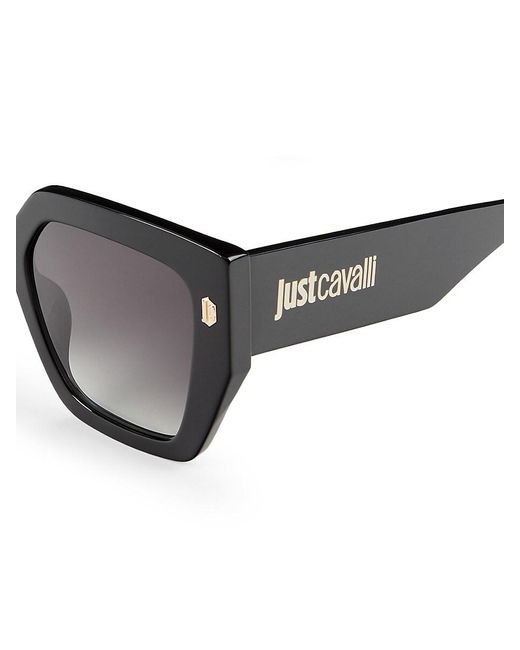 Just Cavalli Gray 53mm Geometric Sunglasses