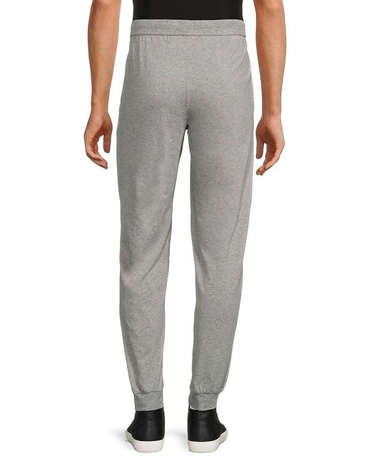 BOSS by HUGO BOSS Solid joggers in Gray for Men Lyst