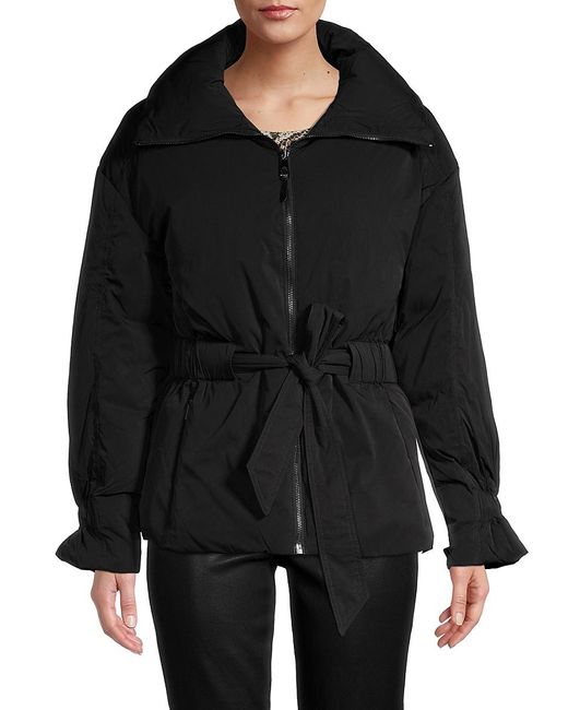 Ted Baker Synthetic Alexiii Belted Puffer Jacket in Black | Lyst Canada