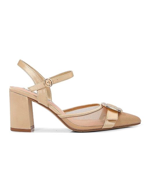 Ninety Union Natural Bianca 75Mm Embellished Block-Heel Sandals