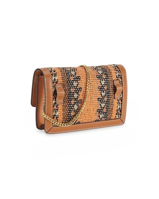 Tod's Brown Woven Shoulder Bag
