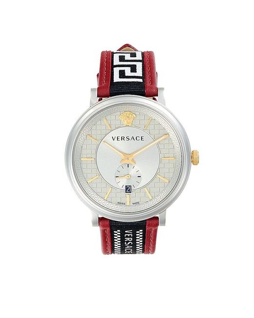 V circle greca edition stainless steel watch Clearance