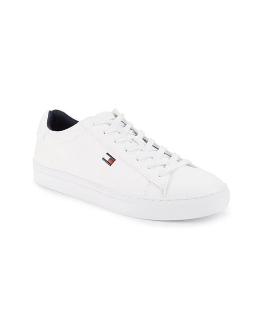 Tommy Hilfiger White Brecon Logo Low Top Sneakers for men