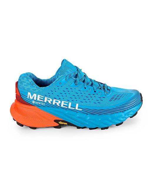 Merrell Blue Agility Peak 5 Colorblock Low Top Sneakers