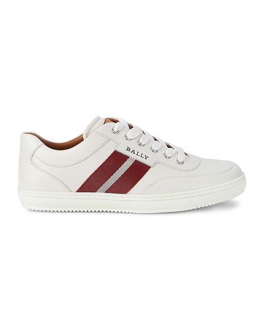 Bally Oriano Logo Sneakers in White for Men | Lyst