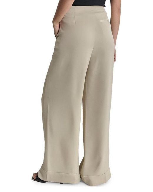 DKNY Black Rope Tie Front Wide-Leg Pants