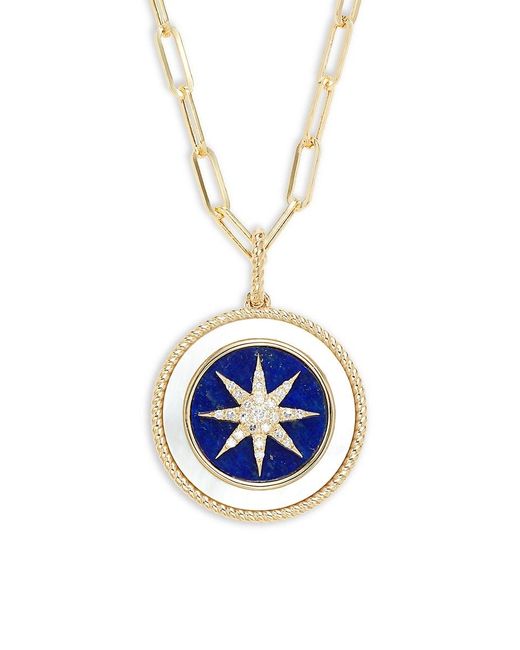 Effy 14k Yellow Gold, Lapis, Mother-of 