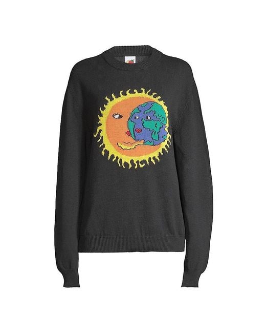 Sky High Farm Blue Character Crewneck Sweatshirt for men