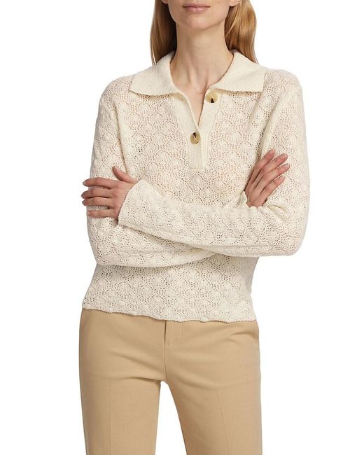 Vince Natural Knit Wool Blend Sweater