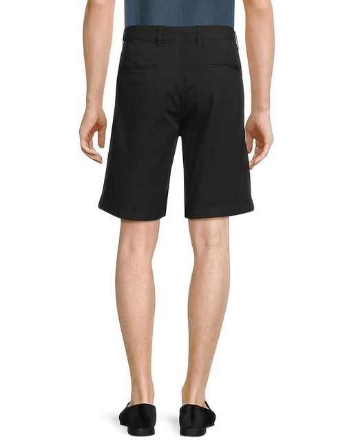 Theory Black Baxter Solid Shorts for men