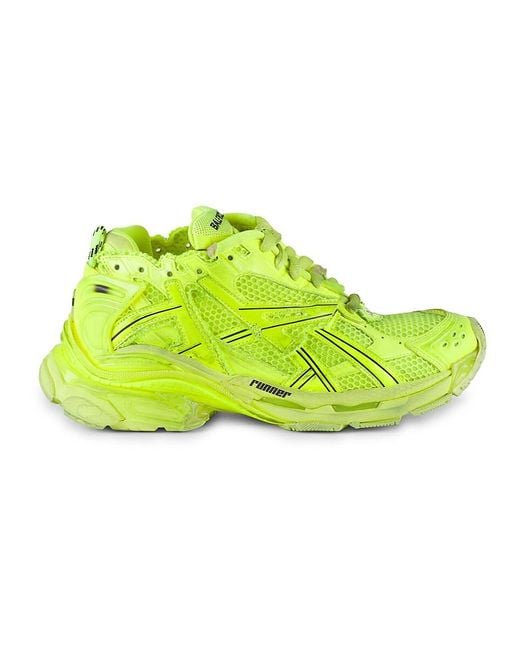 Balenciaga Green Mesh Running Sneakers for men