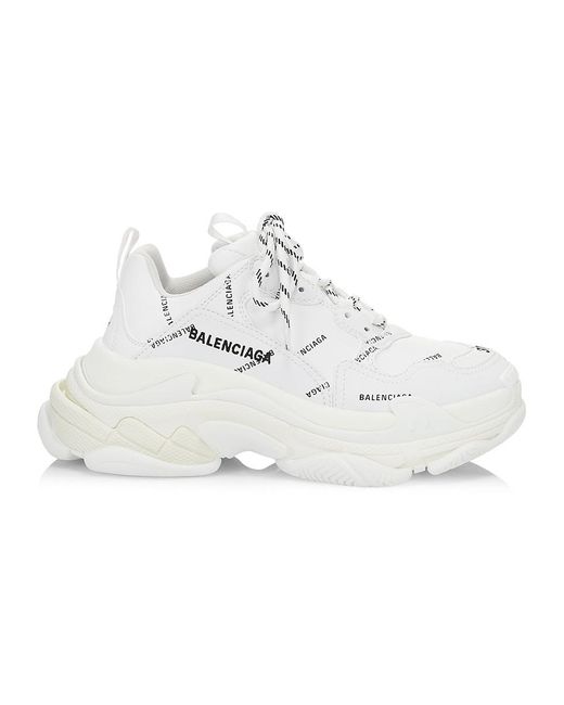 Balenciaga Leather Triple S Sneakers | Lyst