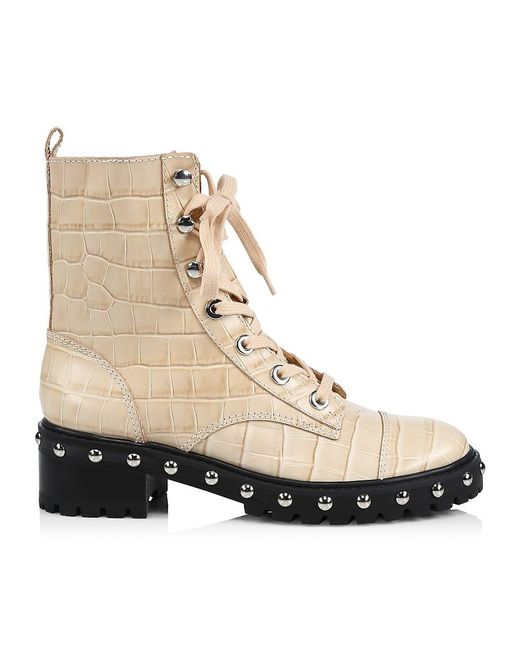 andrea studded combat boot