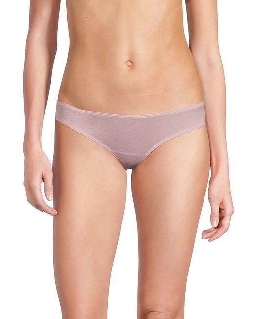 Skin Purple 3-piece Pima Cotton Bikini Panty Set