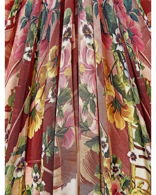 Camilla Metallic X White Lotus Gathered Jersey Midi-dress