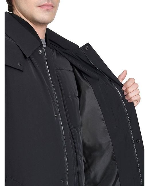 Cole Haan Blue 3-in-1 Hooded Rain Jacket for men