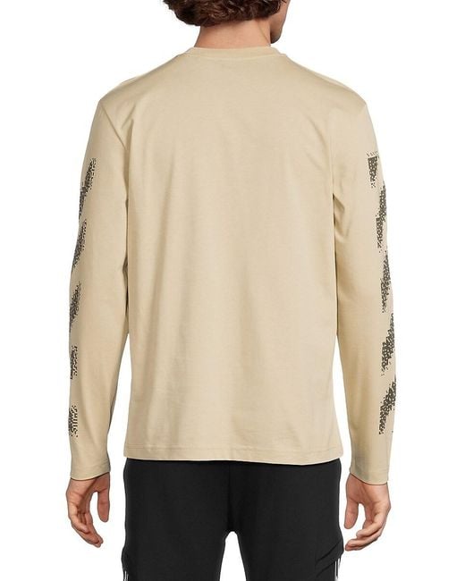 Off-White c/o Virgil Abloh Natural Pixel Diag Skate Ls Tee for men