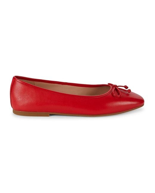 Cole Haan Red Yara Bow Ballet Flats
