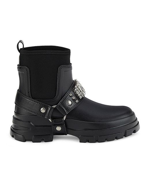 Karl Lagerfeld Rami Lug Sole Ankle Boots in Black | Lyst Canada