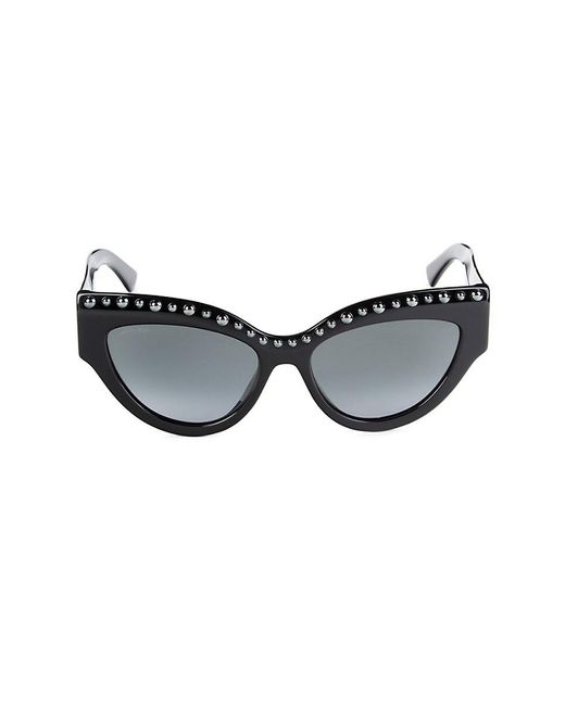 Jimmy Choo Black Sonja 55mm Cat Eye Sunglasses