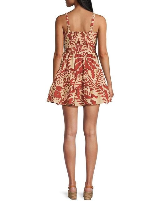Walter Baker Trisha Tiered Cotton Minidress