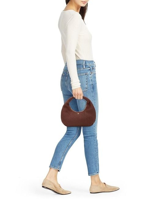 Sam Edelman Brown Rowan Textured Hobo Bag